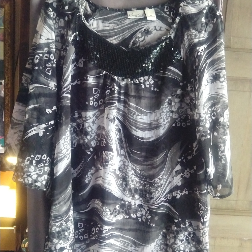 Laadies blouse,,  Kim Rogers,,  sz. 1X